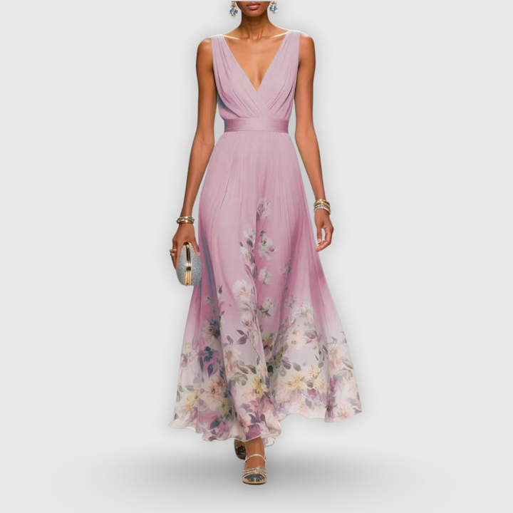 Bailey | Dames Bloemen V-Hals Maxi Jurk