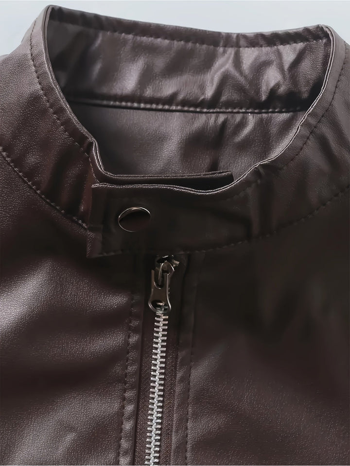 Bryson | Motojack met Staande Kraag