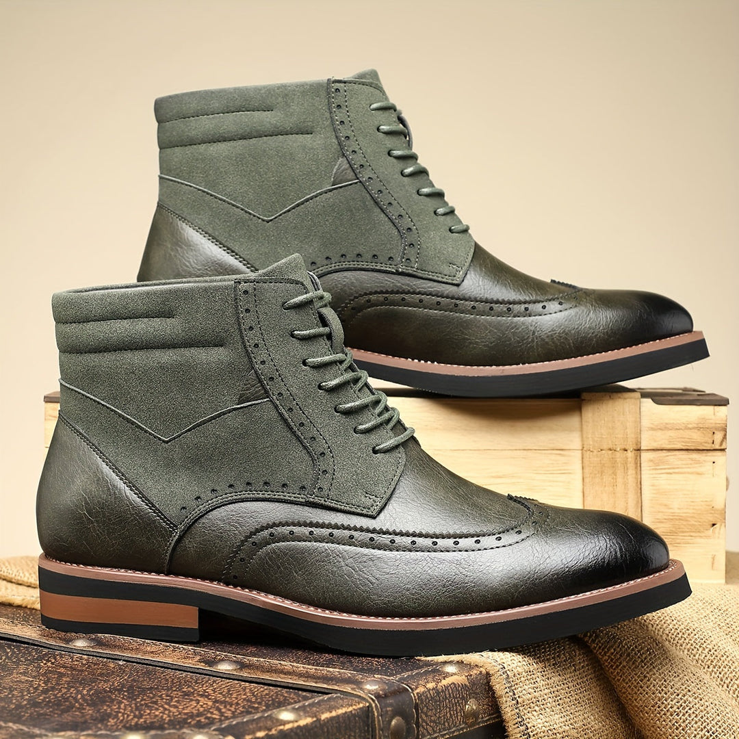 Roland | Klassieke Wingtip Enkellaarzen