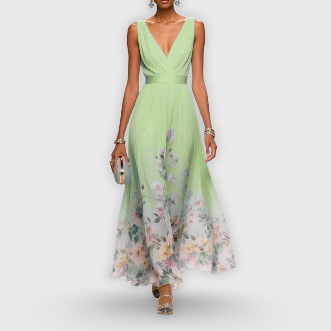 Bailey | Dames Bloemen V-Hals Maxi Jurk