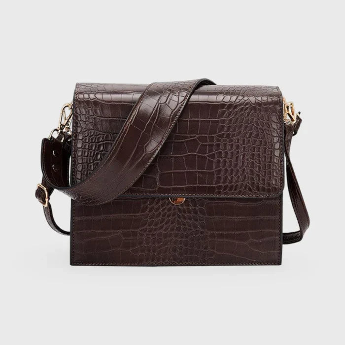 Diek | Compacte Croc Schoudertas - Crossbody
