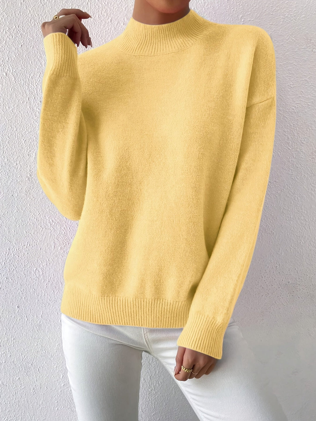 Lorelei | Verfijnde Mock Neck Trui