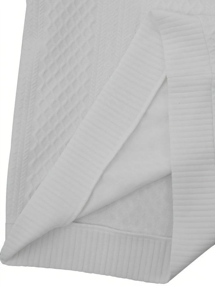 Ronan | Staande Kraag Knop Henley Trui