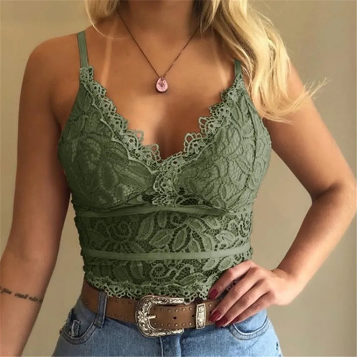 Mory | Dames bralette met kant en spaghettibandjes