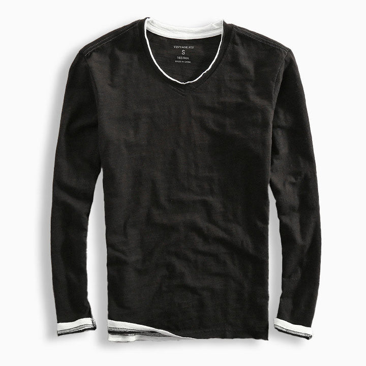 Riku Katoenen Lange Mouwen Shirt