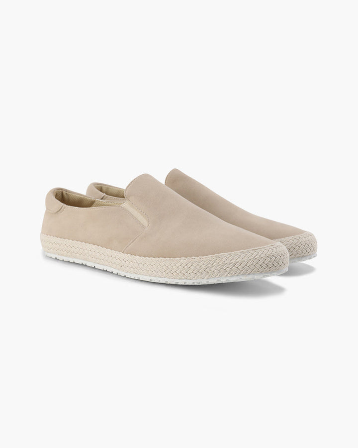 Jacob | Stijlvolle Espadrille Heren-Slip-On van Suède met Jutezool