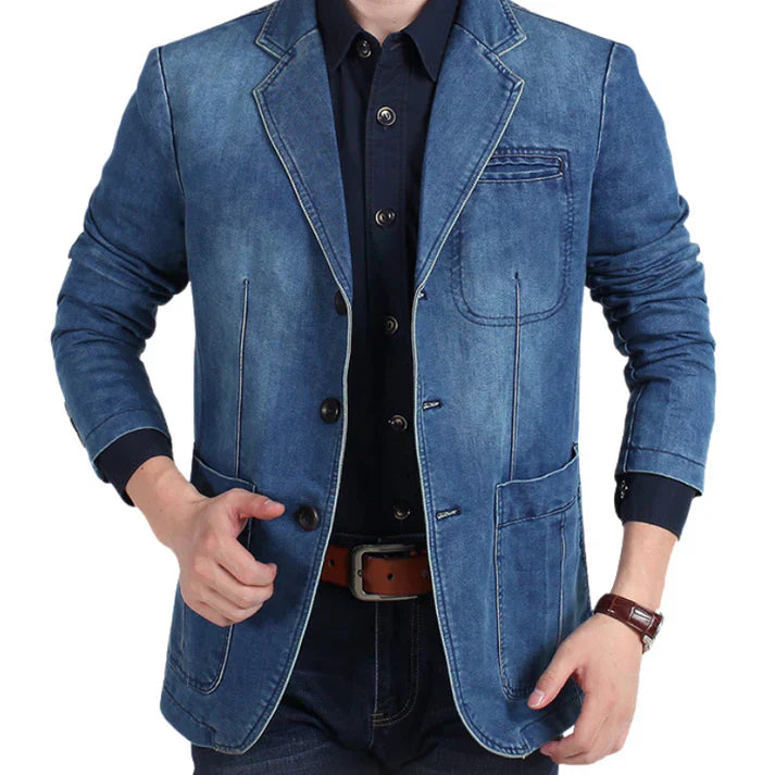 Blaine | Heren Klassieke Modieuze Blazer met Drie Knopen
