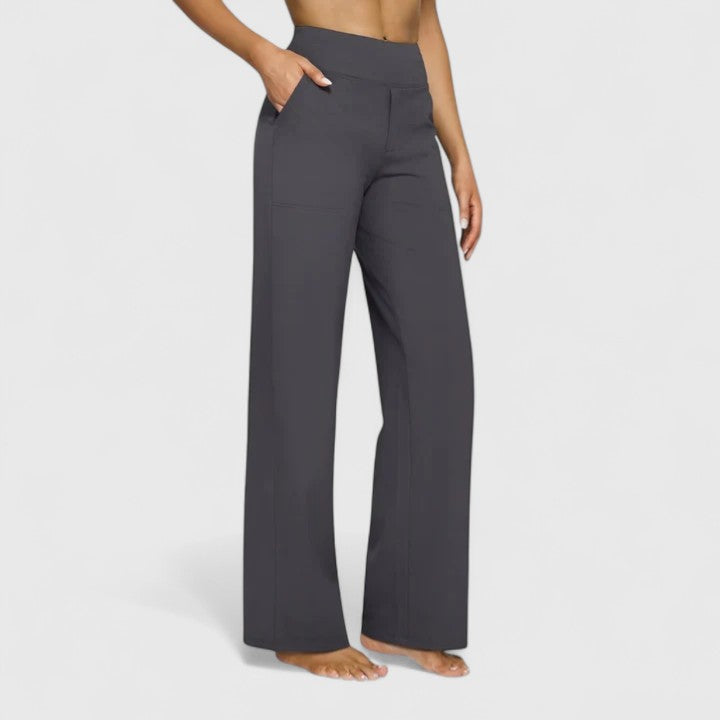 Zoey | Dames Hoge Taille Wijde Broek