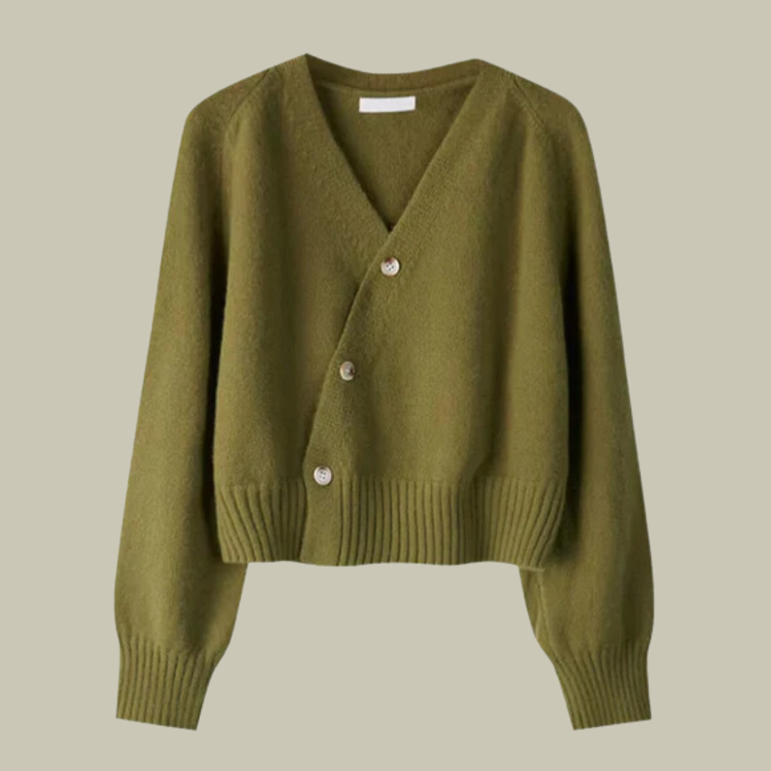 Journey | Dames Gezellige V-Hals Gebreide Cardigan met Knopen