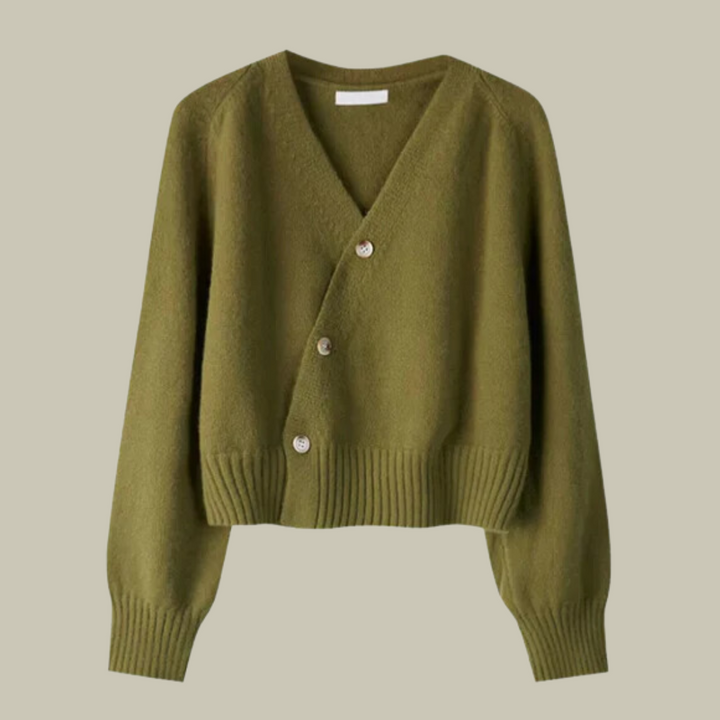 Journey | Dames Gezellige V-Hals Gebreide Cardigan met Knopen