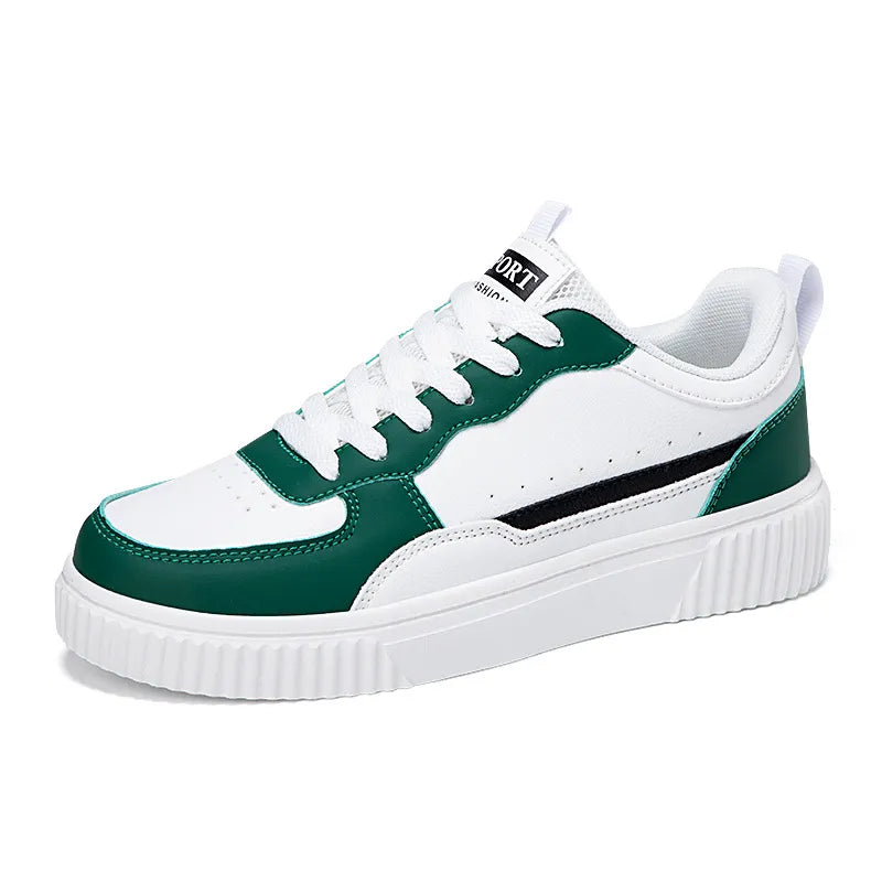 Ava | Damessneakers met vetersluiting en plateauzool