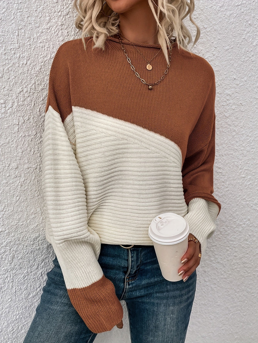 Zelda - Elegante Color Block Pullover