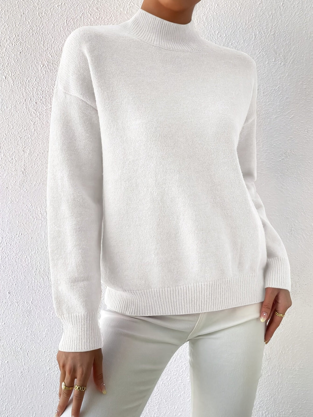 Lorelei | Verfijnde Mock Neck Trui