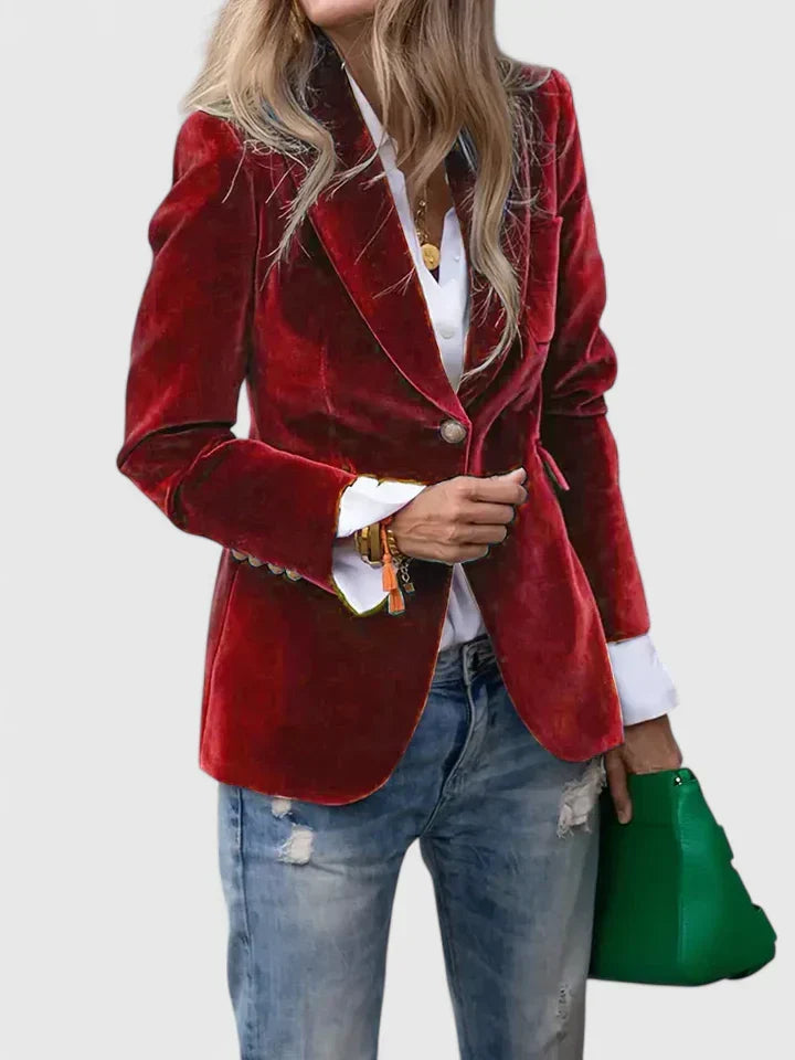 VICTORIA – ELEGANTE VELVET BLAZER