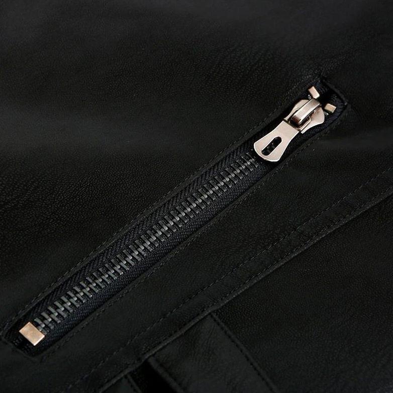 Godfried™ Heren Sherpa Gevoerde Motorlook Jas