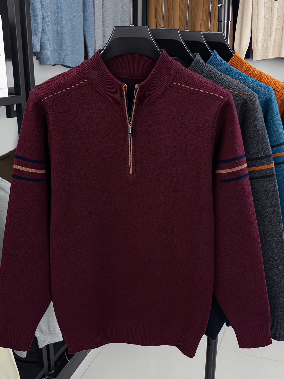 Daniel | Half-Zip Gebreide Trui