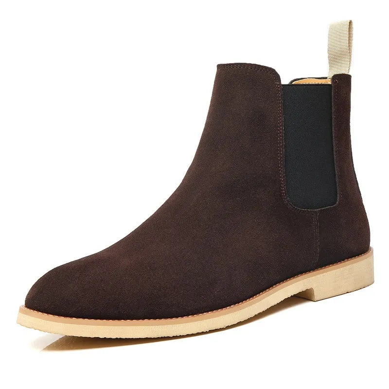 Gabriel | Enkelboots voor heren met elastiek en aantreklus