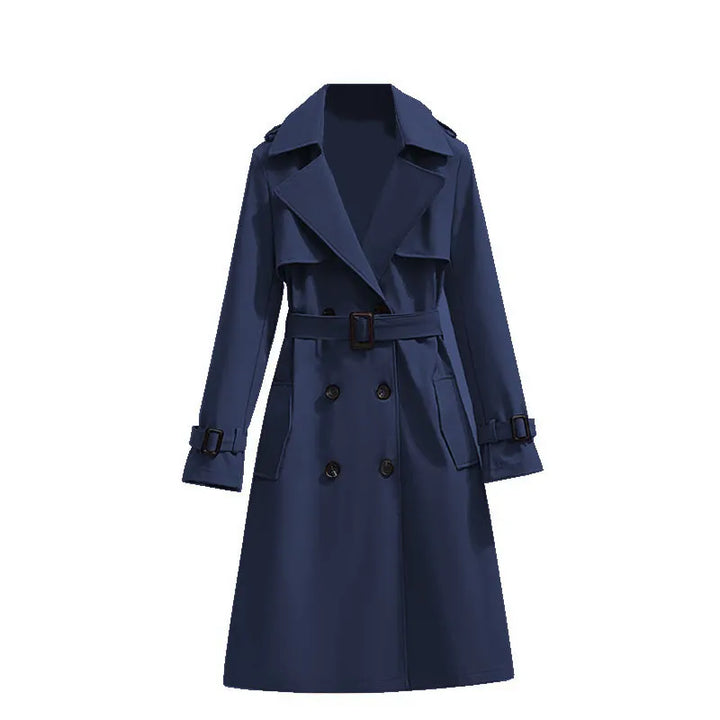 Lina | Dames Trenchcoat met Knoopsluiting en Tailleband