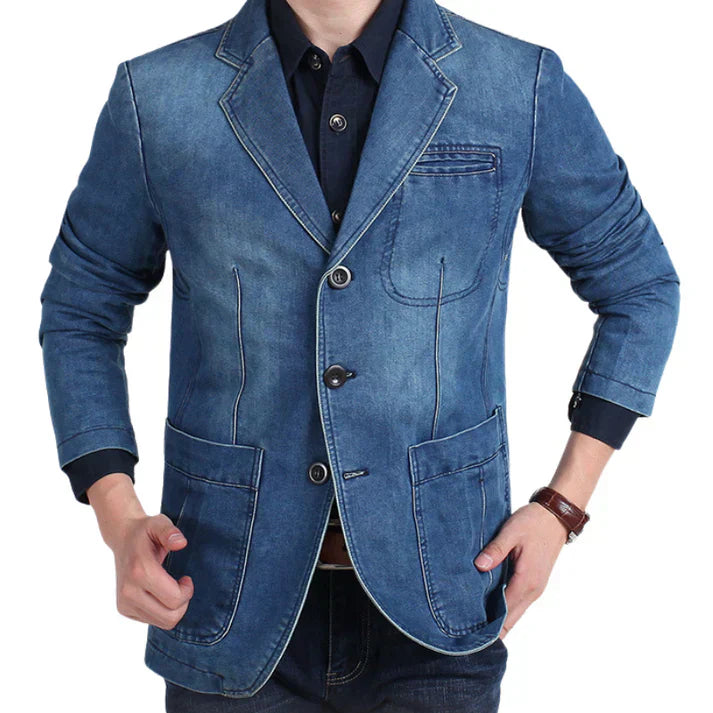 Blaine | Heren Klassieke Modieuze Blazer met Drie Knopen