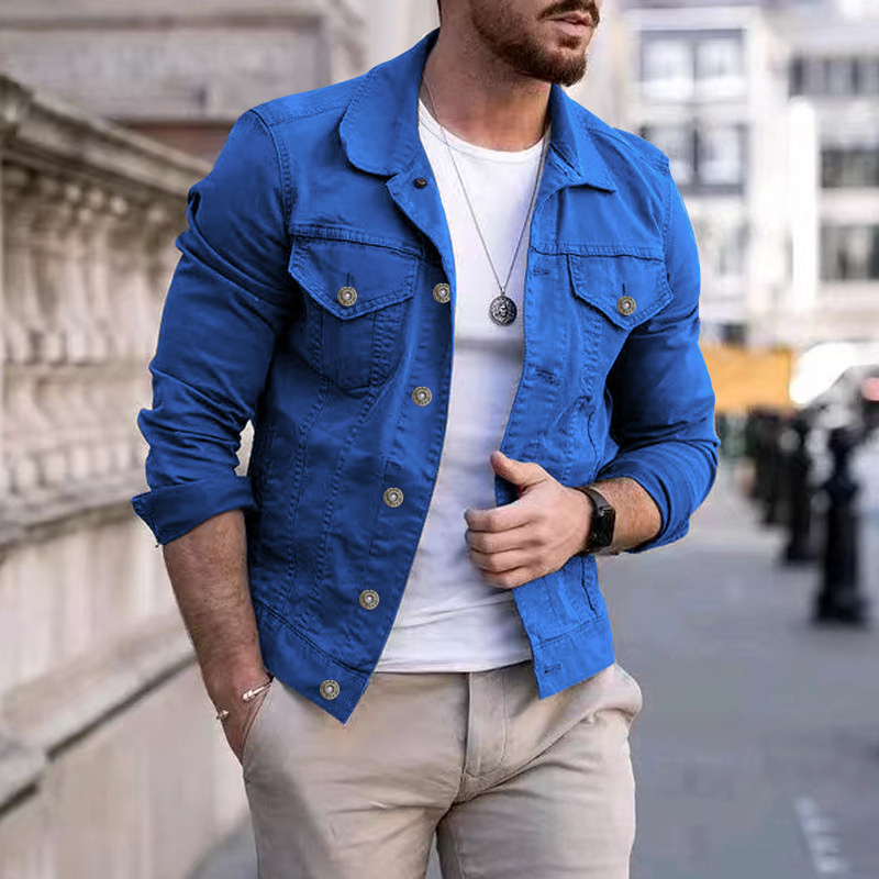 Kasper™ Heren Casual Denim Jas