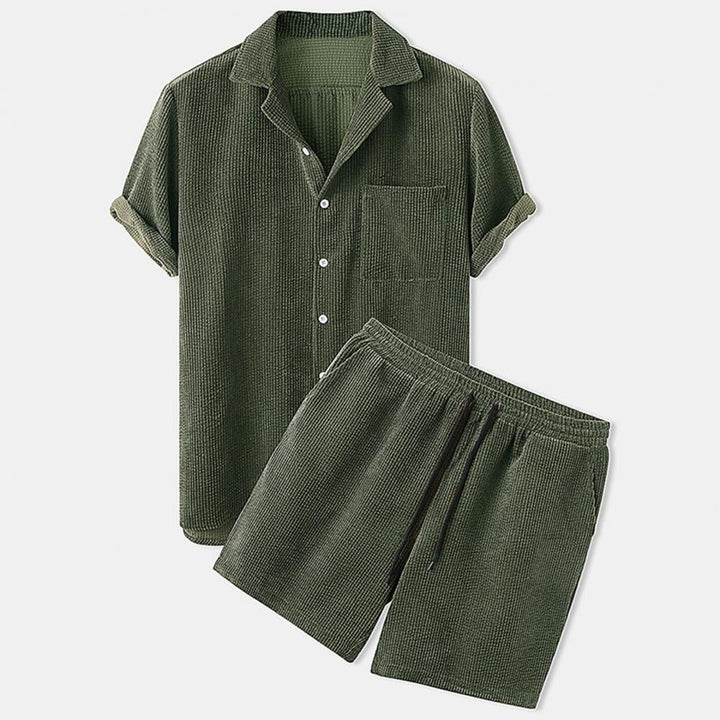 BreezeSet – Heren Corduroy tweedelige outfit
