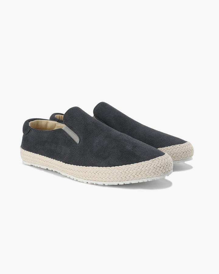 Jacob | Stijlvolle Espadrille Heren-Slip-On van Suède met Jute Zool