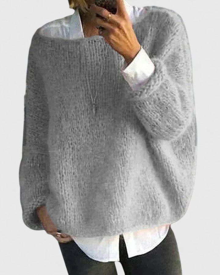 HERFST – VLOEIENDE BREI PULLOVER TRUI