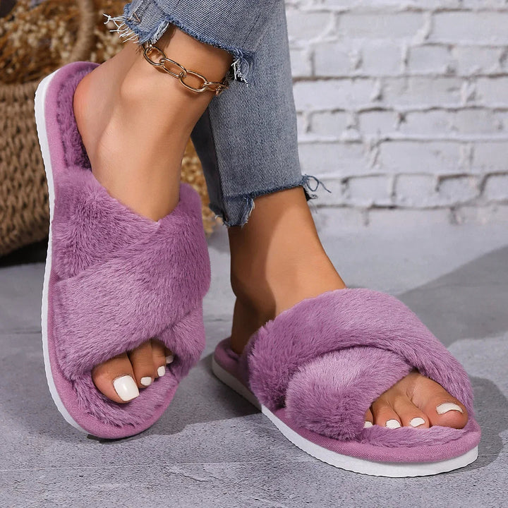 Warme Fluffy Damespantoffels - ideaal voor thuis