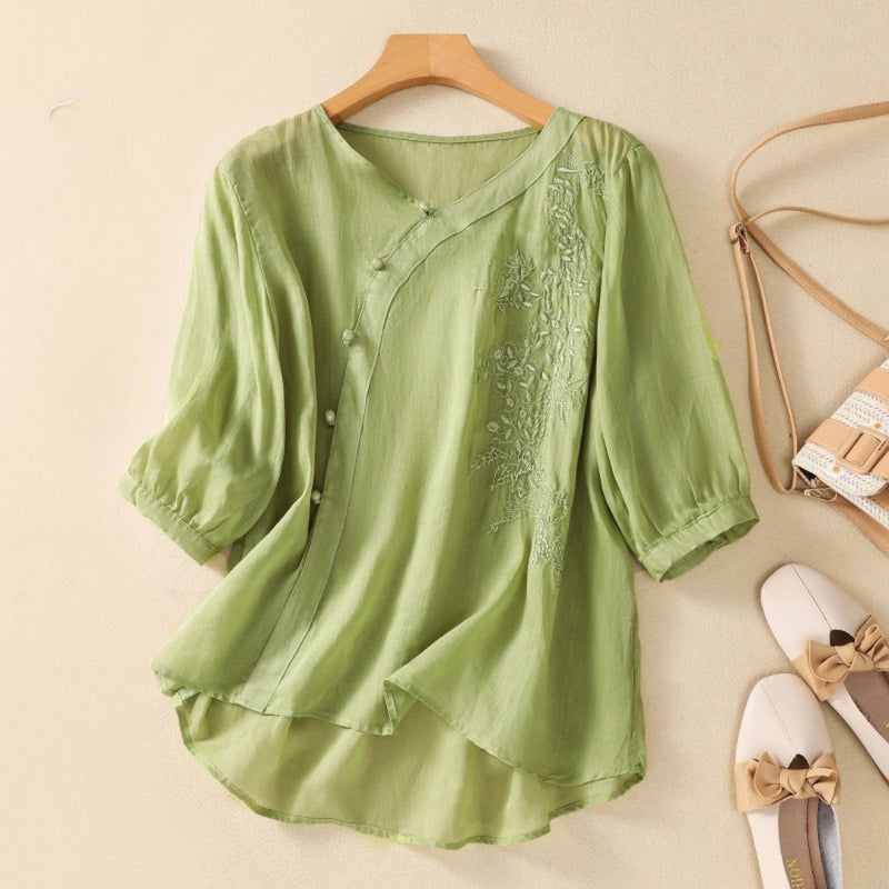 Stella - Asymmetrische Knop Tuniek