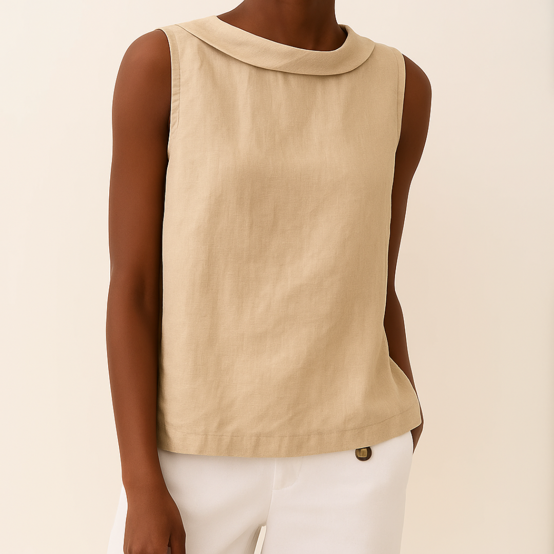 Emmeline | Dames Mouwloos Casual Ronde Hals Top