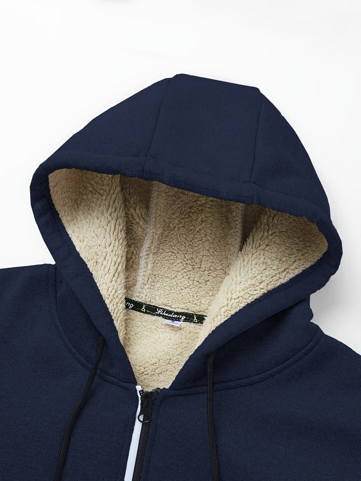 Russell | Gezellige Hooded Zip-Up Jast