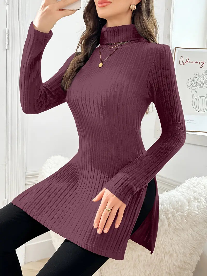 Sarah - Elegante Lange Mouwen Trui Met Smalle Pasvorm Voor De Herfst