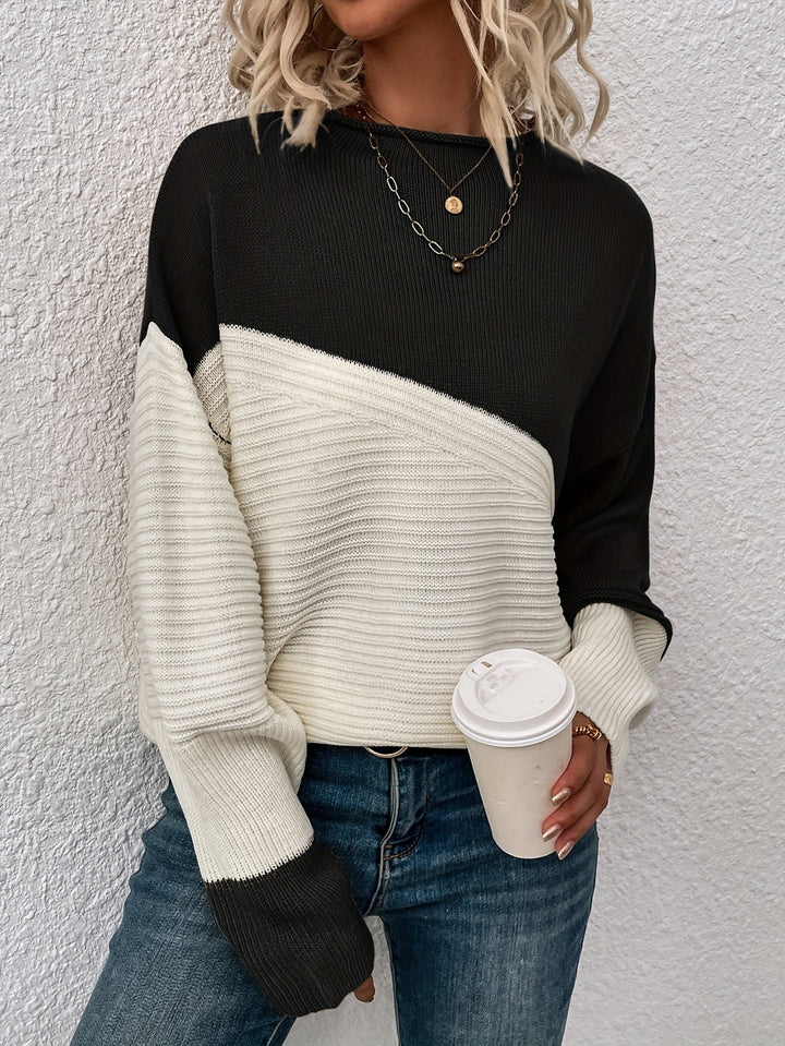 Zelda - Elegante Color Block Pullover