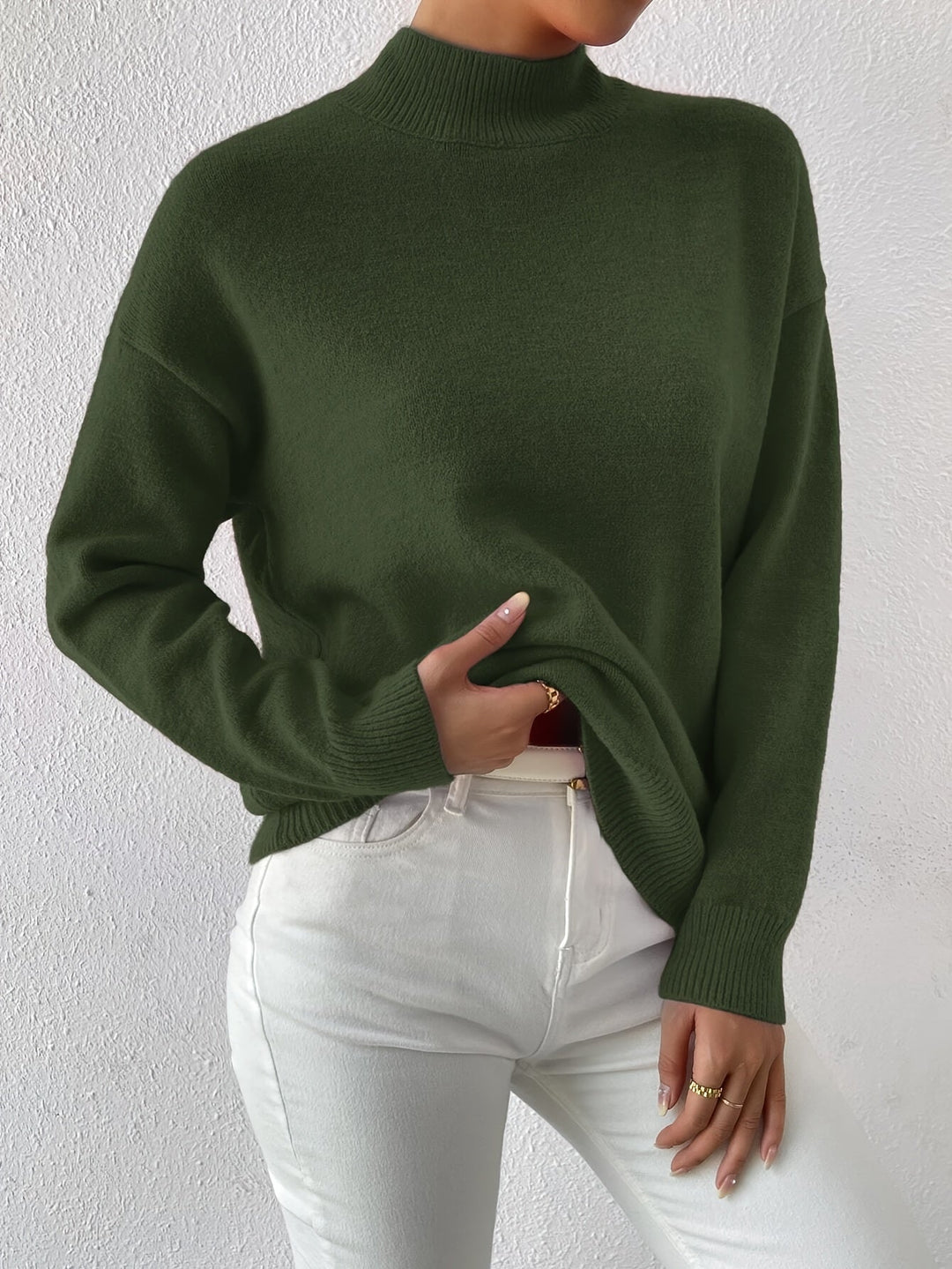 Lorelei | Verfijnde Mock Neck Trui