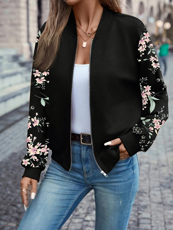 Thea - Trendy Bloemenprint Jas