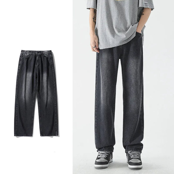 Cecilia | Heren jeans met rechte pijpen en cargozak