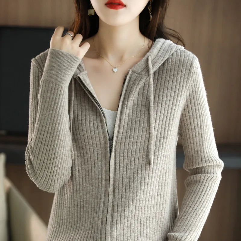 Reagan | Dames vest met capuchon en ritssluiting
