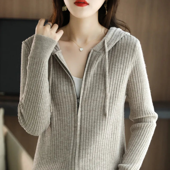 Reagan | Dames vest met capuchon en ritssluiting
