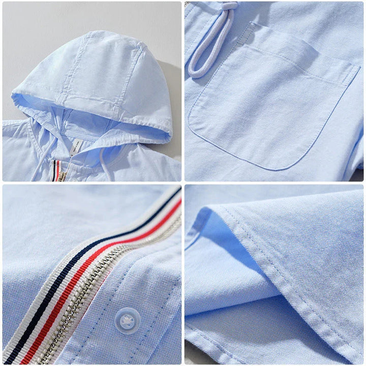 Weston Gestreepte Katoenen Hoodie
