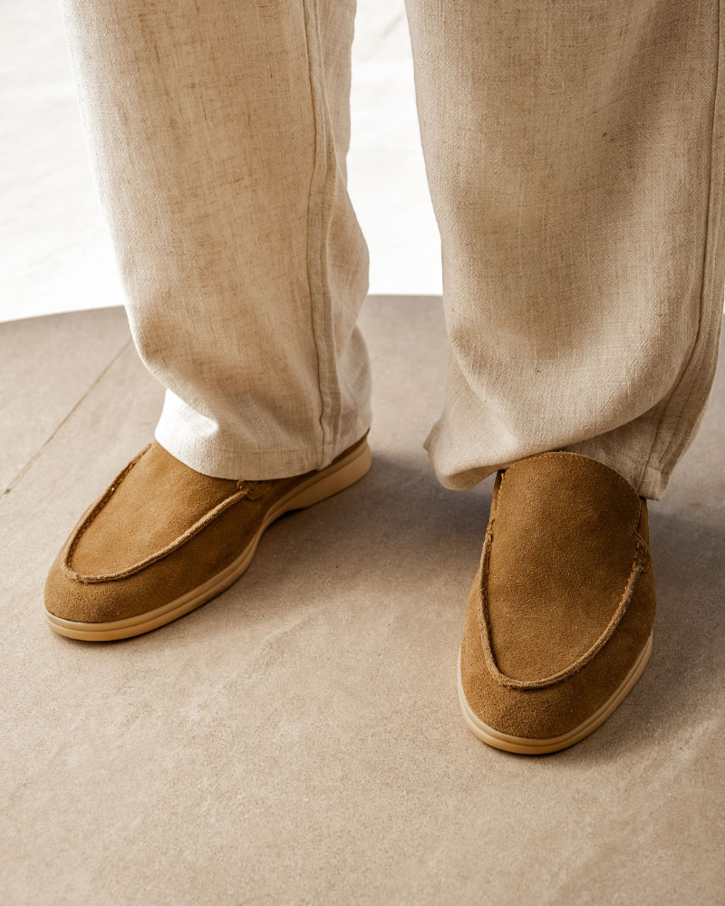 Luke | Old Money Style Heren Suède Loafer