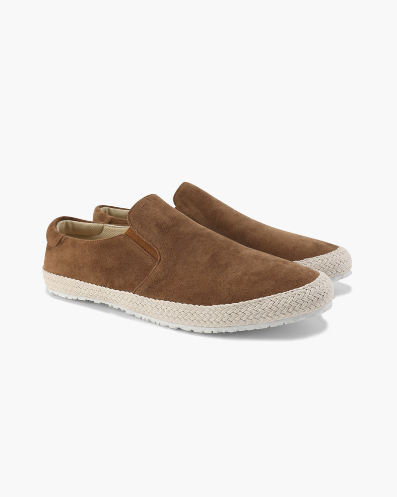 Jacob | Stijlvolle Espadrille Heren-Slip-On van Suède met Jute Zool