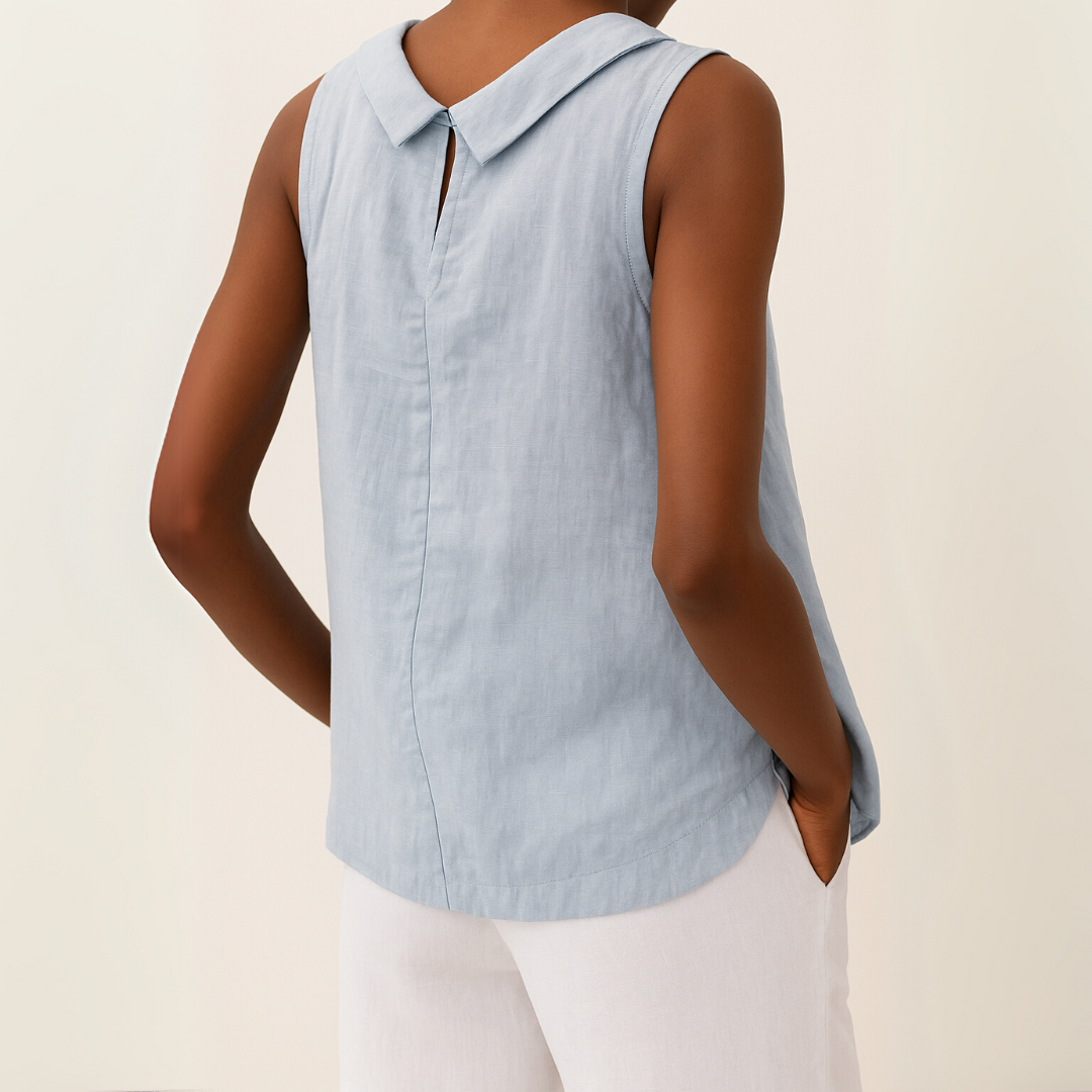 Emmeline | Dames Mouwloos Casual Ronde Hals Top