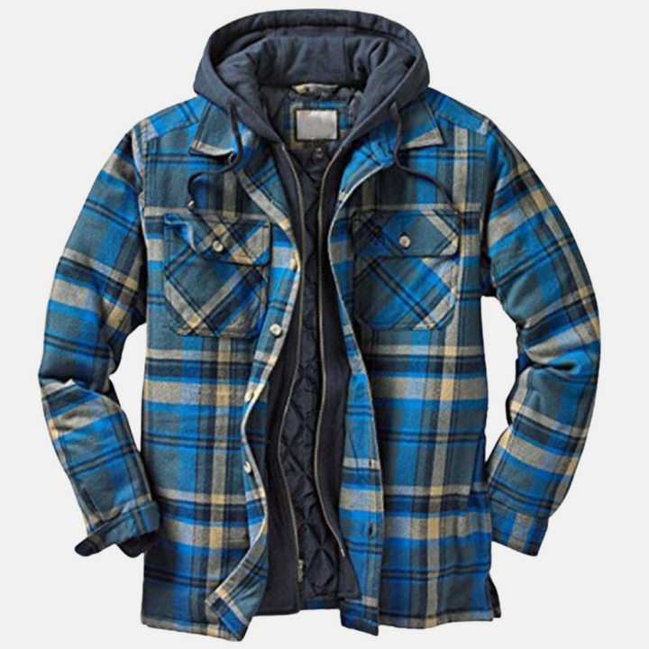 Rhett | Robuuste Geruite Hoodie Jas