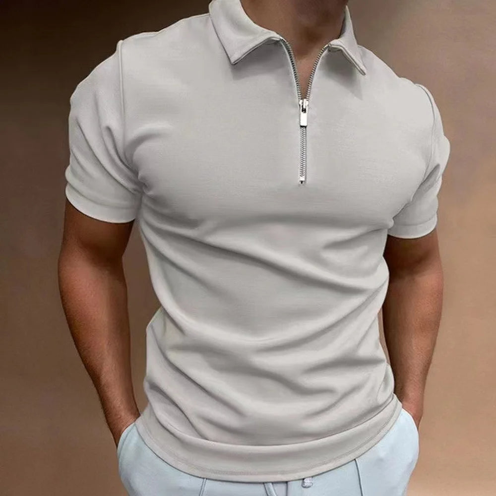 Leonardo – Stijlvolle Polo met Ritskraag