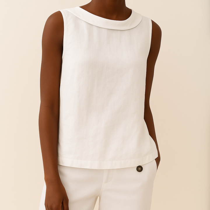 Emmeline | Dames Mouwloos Casual Ronde Hals Top