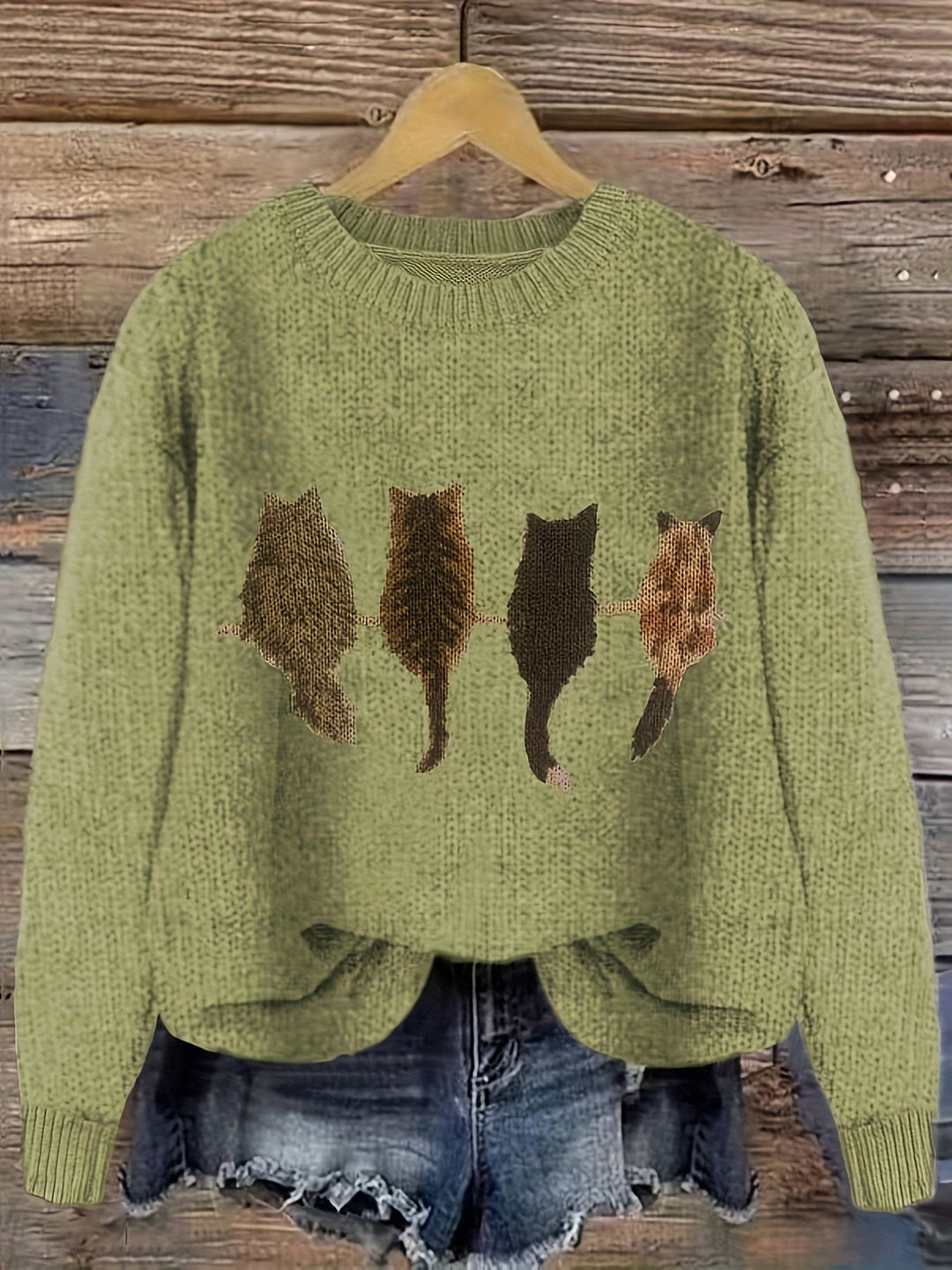 Tamara | Gezellige Kattenprint Trui