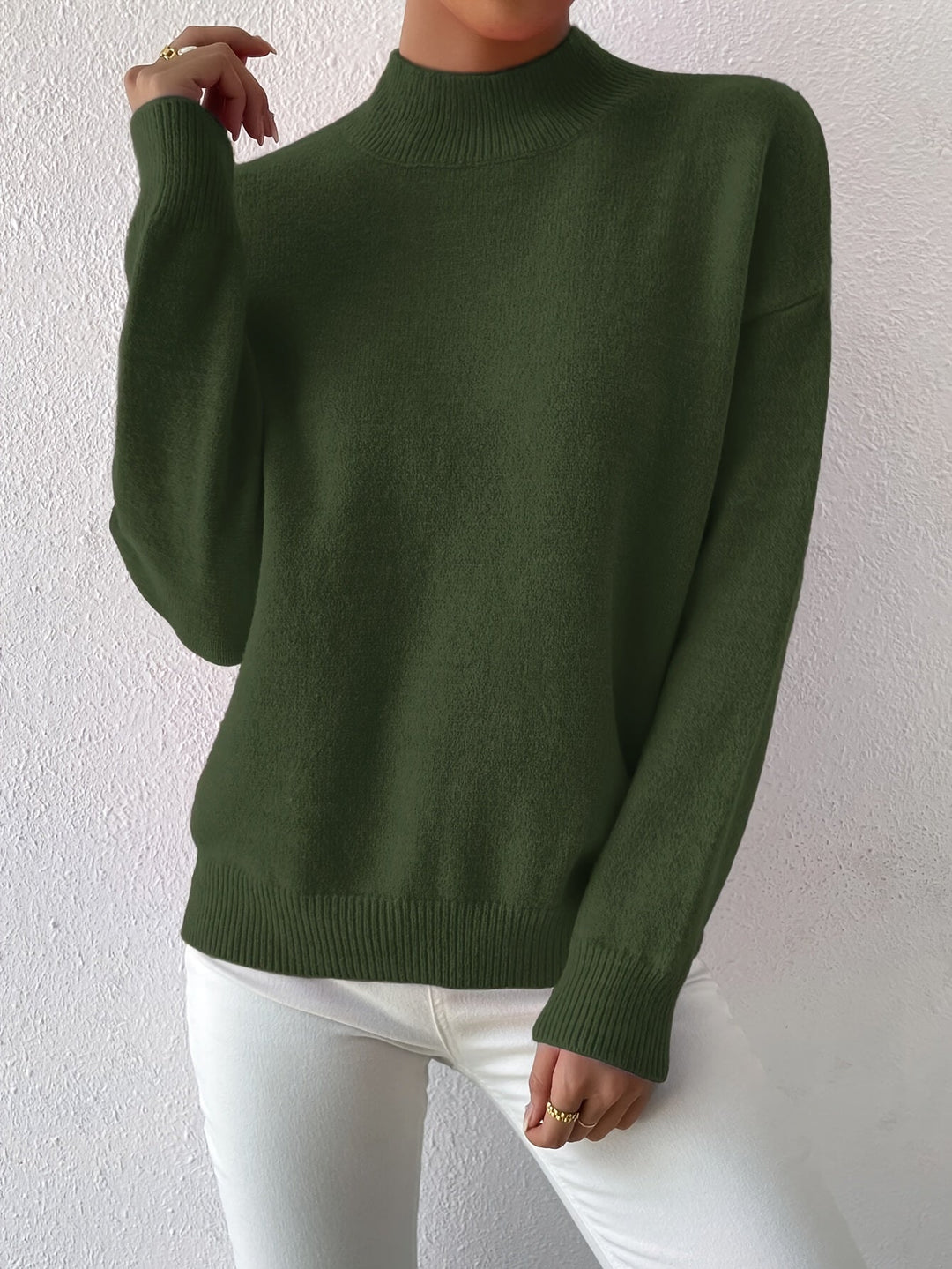 Lorelei | Verfijnde Mock Neck Trui