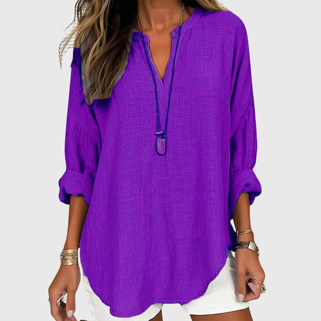 Alicia | Dames Losse Pasvorm Lange Mouwen Casual Top
