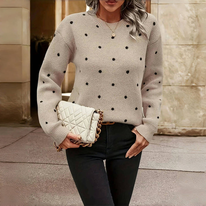 HAZEL – GEZELLIGE POLKA BREISWEATER