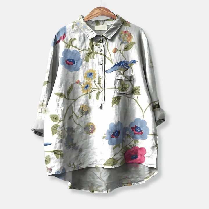 Losse lange blouse voor dames